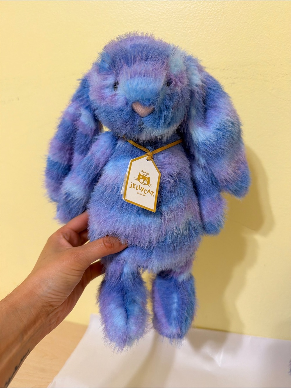 Jellycat exclusive London cerulea luxe bunny